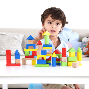 Ensemble de blocs de construction en bois éducatifs classiques TOOKY TOY 50 pièces pour les tout-petits - Product Image 2