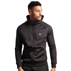 Sudadera con capucha de algodón y cremallera para hombre, prenda deportiva con estampado de diseñador profesional y polar, venta al por mayor - Product Image 4