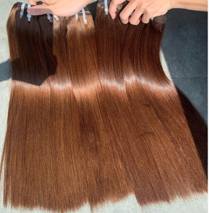 Cabello Virgen Remy Vietnamita Liso Sedoso de Donante, Doble Trama a Máquina, Trama Simple, Liso Natural y Suave - Product Image 1