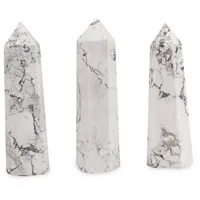 Белый кристалл HOWLITE/Красивая башня для карандашей HOWLITE/удивительное качество, волшебная палочка из драгоценных камней HOWLITE, башни с агатом