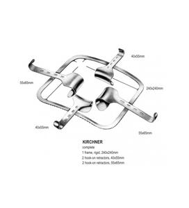 Ensemble de rétracteurs abdominaux Kirschner, acier inoxydable, manuel - Product Image 3
