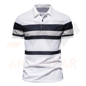 Polo à manches courtes pour hommes, nouveau Style, vêtements d'été, Logo personnalisé, 100% coton, qualité supérieure, vente en gros, couleur bloc - Product Image 5