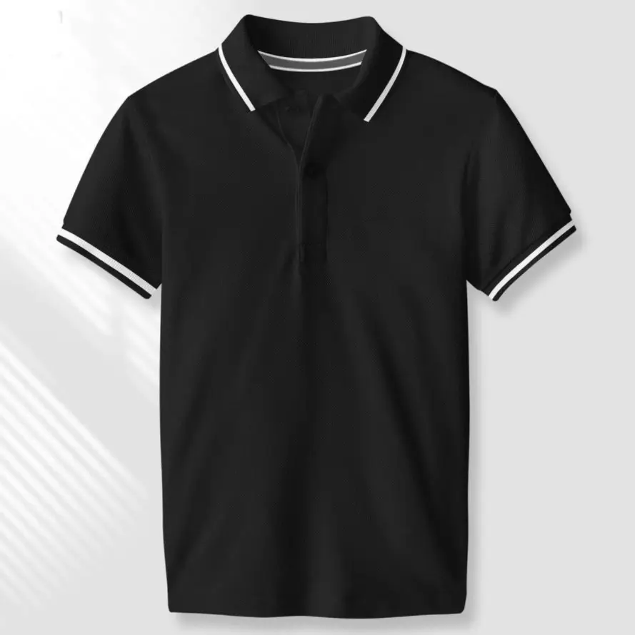 Vendita all'ingrosso alla moda traspirante Polo da Golf in bianco T-shirt 100% cotone Polo camicie su misura