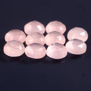 Piedra preciosa Natural de cuarzo rosa tallada, piedra preciosa redonda de 6mm a 25mm, precio al por mayor - Product Image 3