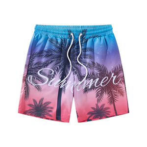 Shorts de Baño para Hombre al por Mayor, Servicio OEM Personalizado, 100% Algodón, Secado Rápido, Ecológicos, Transpirables, con Cordón para el Verano - Product Image 1