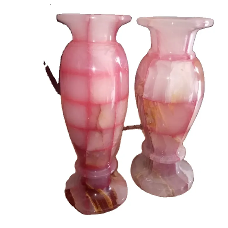 Marmor Blumenvase, Onyx Blumen glas Vasen Custom Size