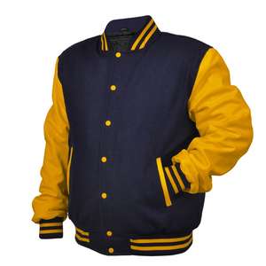 Veste universitaire professionnelle sur mesure pour hommes, veste Letterman de grande taille avec broderie personnalisée, logo patchwork en chenille, en gros - Product Image 3