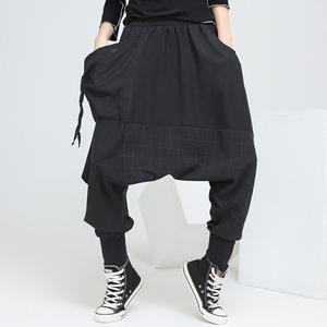 ลายสไตล์ Drop Crotch กางเกงแฟชั่น Drop Crotch Harem กางเกง/กางเกง Harem ยาว - Product Image 6