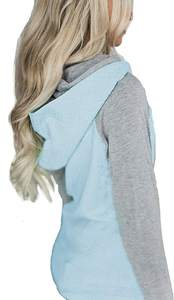 Vente en gros de pull grande taille avec logo personnalisé pour femmes, sweat à capuche avec fermeture éclair intégrale en chenille, techniques de lavage brodées de couleur unie pour l'automne - Product Image 2