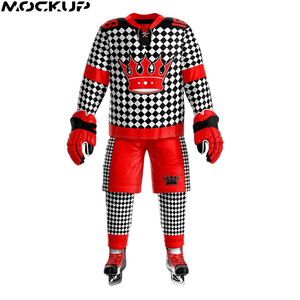 เครื่องแบบฮ็อกกี้น้ำแข็งพิมพ์ซับลิเมชันสำหรับฟิลด์ระบายอากาศได้ดีจากทีม2025 - Product Image 2