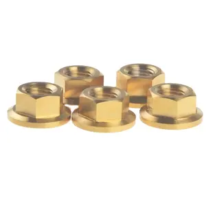 Chất Lượng Cao Brass HEX Mặt Bích Nut/Brass Ốc Vít Công Nghiệp Bởi Đáng Tin Cậy Ấn Độ Nhà Cung Cấp