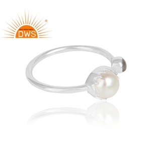 แฮนด์เมด925แหวนเงินผู้ผลิตเครื่องประดับลาบราดอไรต์ธรรมชาติมุกพลอยแหวนเครื่องประดับผู้จัดจำหน่าย - Product Image 2