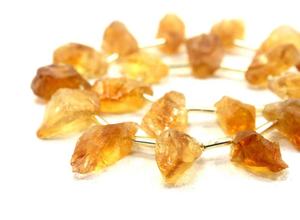 21pcs Citrine Naturelle Cristal Brut Pierre Précieuse Jaune Forme d'Étoile Inégale Top Side Drill pour la Fabrication de Bijoux en Gros - Product Image 4