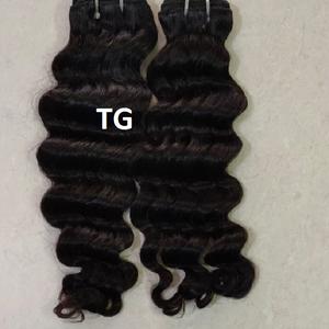 Extension de cheveux humains, Double trame, Loose Body Wave, noir naturel, 10 à 30 pouces, disponible en Stock, fournisseur indien - Product Image 5