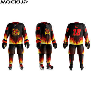 ชุดฮอกกี้น้ำแข็งพิมพ์ลายดิจิทัลราคาส่งถูก 100% โพลีเอสเตอร์ สั่งทำชื่อทีมได้ สำหรับผู้ใหญ่ทุกเพศ คุณภาพสูง ไซส์ใหญ่ - Product Image 6