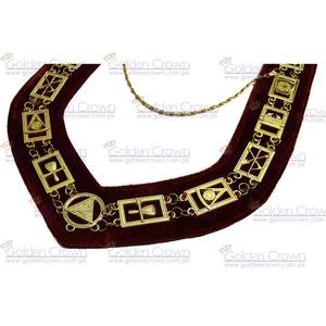 Masonic Royal Arch CHAIN COLLAR | Masonic RSM CHAIN COLLAR | Masonic regalia CHAIN COLLAR - Product Image 3