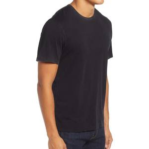 Camiseta texturizada de punto de algodón pesado para hombre, camisetas de algodón peinado - Product Image 1