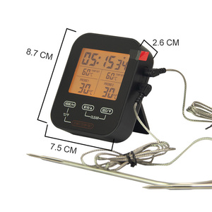 EMAF Household Kitchen Digital <strong>Cooking</strong> <strong>Thermometer</strong> Microwave Oven <strong>Thermometer</strong> 2 Channel Food Bbq Meat <strong>Thermometer</strong> with Backlight - Product Image 5