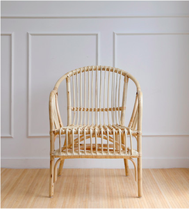 Grande chaise en rotin naturel écologique, 10 pièces, décor de maison/meubles en rotin faits à la main - Product Image 1