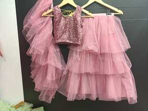 Chemisier Design Broderie Lehenga Choli Pour les filles Diwali spécial ethnique enfants femmes chaniya choli et lehenga choli - Product Image 4