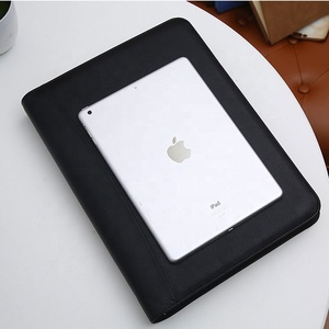 Máy Tính Bảng A4 A3 Kích Thước Giấy PU Da Padfolio Danh Mục Đầu Tư 3 O Ring Chất Kết Dính Tập Tin Thư Mục Với Dây Kéo Ngân Hàng Điện - Product Image 3