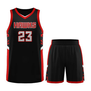 Uniforme de basket-ball personnalisé en polyester pour hommes, vêtements de sport unisexes par sublimation, nom de l'équipe, logo imprimé, maillot XS personnalisable - Product Image 1