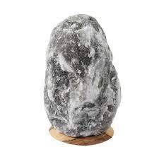 Décor de bol de fleurs sculpté Lampe au sel de l'Himalaya gris naturel 1-2kg pour la maison Style Feng Shui et amour Artisanat naturel fabriqué à la main - Product Image 2