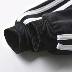 Conjunto Deportivo de Algodón para Bebés Niños, Chaqueta con Cremallera y Estampado de Estrellas, Pantalones Negros, Atuendo Casual de Otoño, Manga Larga, para Bebés y Niños Pequeños - Product Image 5