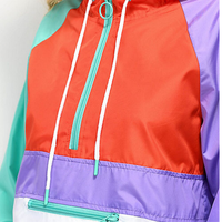Coupe-vent multicolore pour femmes, imperméable, à capuche, nouveau Design tendance 2020