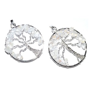 <b>Crystal</b> Quartz <b>Tree</b> of Life Pendants Online | Purchase <b>Crystal</b> Quartz <b>Tree</b> of Life Pendants - Product Image 1