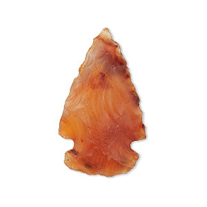 Piedra de punta de flecha grabada cornalina pulida al por mayor, un cristal curativo único para el amor, la confianza y la energía positiva - Product Image 2