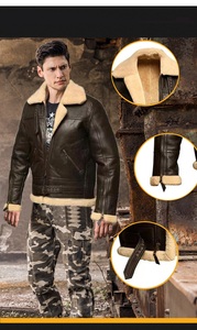 Top Hot Premium Quality Leather <b>Jacket</b> Hot Sale <b>for</b> <b>Men</b> Style with 100% Original Cow Hide Leather with <b>Fur</b> Inner - Product Image 5