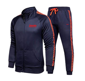 2025 Wholesale Custom Logo Men's Track Suit Sportswear Jogging Zipper <b>Runners</b> Suit Design Your Own Logo Track Sports Wear - Product Image 1