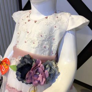 Elegantes vestidos de fiesta de satén para niños Nueva colección de vestidos de moda y elegantes para Niñas para fiestas de Primavera - Product Image 5