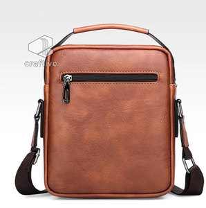 กระเป๋าหนังแท้สำหรับผู้ชายกระเป๋าสะพายเดินทาง - Product Image 4