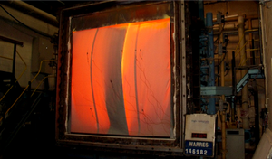 Cortina Cortafuegos Certificada MOTTO International con Puerta de Tela para Aplicaciones en Supermercados - Product Image 2