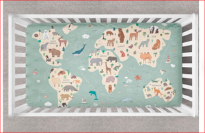 Customized Newborn Knitted Cotton Baby <b>Crib</b> Fitted Cot <b>Sheet</b> Baby Bassinet <b>Sheet</b> by Indian Supplier At cheap price - Product Image 3