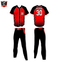 Maillot et pantalon de Baseball pour hommes, Design personnalisé, ensemble de vêtements pour l'équipe, à col en V, uniforme de nouveau Style confortable