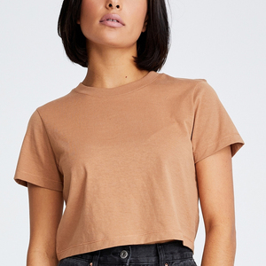 Camiseta OEM 100% algodón 180gsm sexy para mujer, unisex, personalizable, 230 gsm, lisa, informal, para hombre. - Product Image 6
