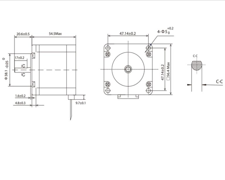 Shinano Kenshi 1.22Nm Nema 23 Stepper Motor, 6.35mm Shaft, Hybrid