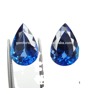 ลูกแพร์ Tanzanite สี่เหลี่ยมกึ่งสังเคราะห์ทรงสี่เหลี่ยมพลอยแทนซาไนต์ตัดเป็นชิ้นเล็กๆสำหรับใช้เป็นเครื่องประดับ - Product Image 2