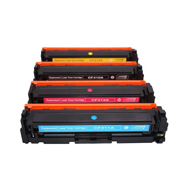 Warna Putih Toner Printer Laser Manufaktur Toner Cartridge Universal untuk Hp Cf 410A 411a 412a 413a