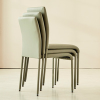Cadre en acier PU industriel Style nordique moderne, mobilier d'intérieur, pour la maison, salle à manger, café, hôtel, chaise, 1 pièce
