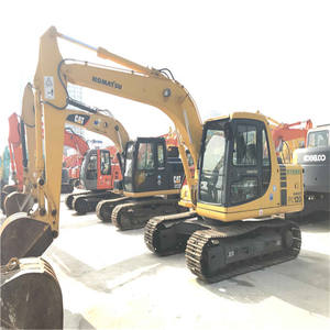 Excavadora de cadenas de 12 toneladas con motor Komatsu de 64 kW y 4 cilindros, modelo PC120/PC130, con motor y caja de cambios, en venta. - Product Image 1