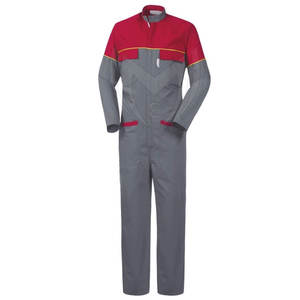 Uniformes de sécurité et de construction imprimés personnalisés OEM de haute qualité vente en gros de salopette de mécanicien en coton polyester pour adultes vêtements de travail - Product Image 3