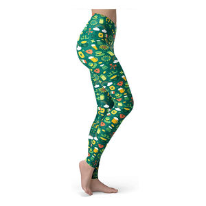 2024 à la mode femmes Slim Fitness taille haute élastique Leggings pour Gym sport course tailles européennes - Product Image 3