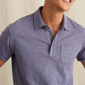 Polo de manga corta para hombre, camiseta informal de algodón con ajuste moderno, Color personalizado, de la mejor calidad - Product Image 2