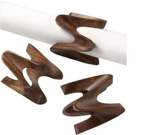 ที่ใส่แหวนผ้าเช็ดปากทำจากไม้แบบแฮนด์เมดสำหรับขนาดตามสั่งและดีไซน์เนอร์ทรงสี่เหลี่ยม - Product Image 3