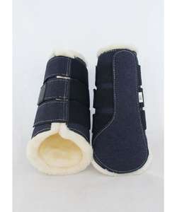 Botas de Protección de Alta Calidad para Caballos, Botas de Cepillado de Lana de Caballo, Equipo Ecuestre para Montar a Caballo - Product Image 1