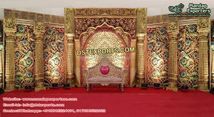 Vintage Modern for <b>Wedding</b> Engagement Ceremony Stage Decoration Velvet Lightweight Customized Color <b>Frame</b> - Product Image 4